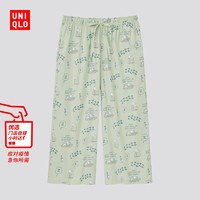 优衣库 女装(UT)PEANUTS全棉RELACO七分裤(休闲家居裤睡裤)442992