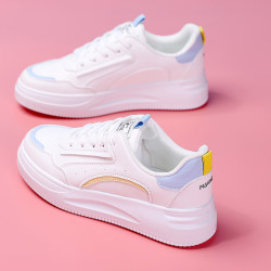 makino犸凯奴运动鞋女款春季新品平底休闲鞋女士轻便百搭小白鞋