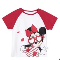 Disney 迪士尼 儿童短袖T恤纯棉 服 开心米妮 5岁/身高120cm