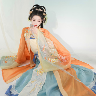 LIU YAN XI LING 流烟昔泠 改良 宋制汉服 花间酒 女士吊带 LQYYQ51 浅黄色 L