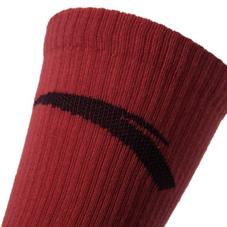 ANTA 安踏 中性运动袜 192120331R-2 国旗红 M