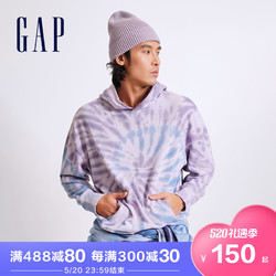 Gap 盖璞 男女装扎染连帽法式圈织软卫衣755619 情侣上衣春