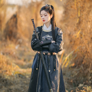 LIU YAN XI LING 流烟昔泠 唐制汉服 玄廷 男女款圆领袍 LXTA11