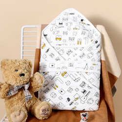 CLASSIC TEDDY 精典泰迪 22春上新四季通用襁褓新生儿包被纯棉婴儿抱被