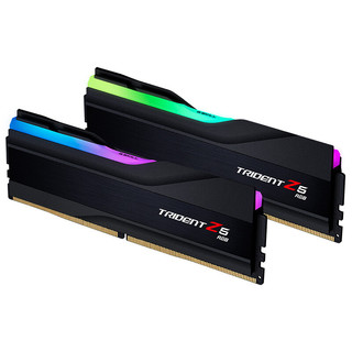 G.SKILL 芝奇 Trident Z5 RGB 幻锋戟系列 DDR5 5600MHz RGB 台式机内存 灯条 黯雾黑 32GB 16GBx2 F5-5600J4040C16GX2-TZ5RK