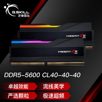 芝奇（G.SKILL）32GB(16Gx2)套装 DDR5 5600频率 台式机内存条-幻锋戟RGB灯条(黯雾黑)
