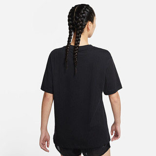 耐克NIKE 女子 T恤 AIR BF TOP 短袖文化衫 CZ8615-010黑色XL码
