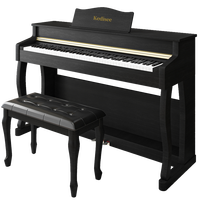 kedisee 科蒂思 电钢琴88键重锤烤漆 P05-木纹黑-滑盖-重力度-智能跟弹（配琴凳）