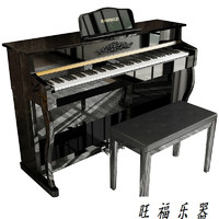Tianming 天鸣 雷费尔德家用电钢琴88键重锤 真钢级-重锤-A款黑烤漆(高箱蓝牙/浮雕 免装) 官方标配