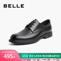 BeLLE 百丽 正装皮鞋男秋新商场同款牛皮革大气黑色商务婚鞋B3GK2CM1
