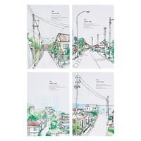 AIHAO 爱好 纸质缝线本 16K/48页 寂静 10本装