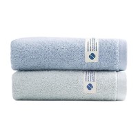 Sina 新亚 毛巾 2条 34*72cm 100g 灰绿色+蓝色