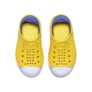 SKECHERS 斯凯奇 Guzman Steps 男童凉鞋 91995N/YLBL 黄色/蓝色 21码