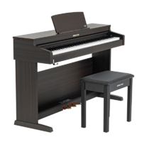 PLUS会员：AMASON 艾茉森 珠江智能数码88键重锤 立式电子钢琴 V05S黑胡桃