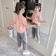 夏季新款套装儿童运动大童装女孩韩版洋气时髦网红潮