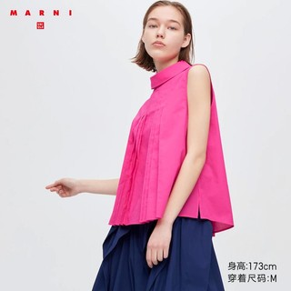 UNIQLO 优衣库 MAR PJ打褶衬衫(无袖) 447556