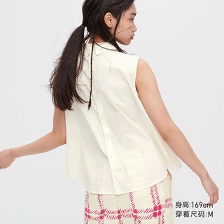 UNIQLO 优衣库 MAR PJ打褶衬衫(无袖) 447556