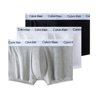 Calvin Klein 男士平角内裤套装 U2664G 998 三条装(黑色+白色+灰色) L