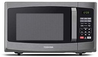 TOSHIBA 东芝 800 W 23 升微波炉,带数字显示器,自动解冻,一键式快速烹饪, - 黑色 - ML-EM23P(BS)