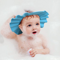 BEIDELI 贝得力 宝宝洗头帽防水护耳神器可调节婴儿洗发帽儿童浴帽 可调节蓝色