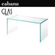 Cabana意大利进口GLAS ITALIA Ghiacciolo Ponte书房电脑桌 玻璃书桌