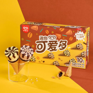 walls 和路雪 迷你可爱多甜筒 提拉米苏朗姆口味 冰淇淋家庭装 20g*