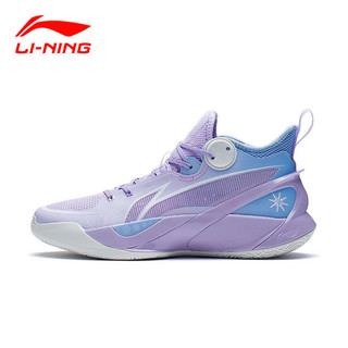 LI-NING 李宁 音速10篮球鞋䨻2022夏季新款紫色透气实战专业篮球球比赛球鞋