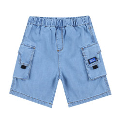 a21童装男童牛仔短裤2021夏季新品儿童橡筋休闲裤柔软薄款裤子夏