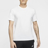 NIKE 耐克 新款男子时尚休闲纯白运动休闲透气舒适短袖T恤