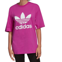 adidas ORIGINALS LOGO TEE 女子运动T恤 FM2399 鲜紫 XS