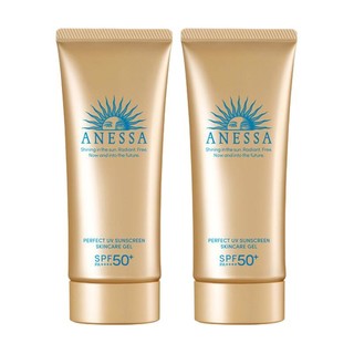 ANESSA 安热沙 水能户外清透防晒乳 2022年版软管款 SPF50+ PA++++ 90ml*2