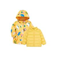 balabala 巴拉巴拉 208421107010-00333 女童白鸭绒羽绒服两件套 艾莎联名款 蓝色调 110cm 黄色调 130cm