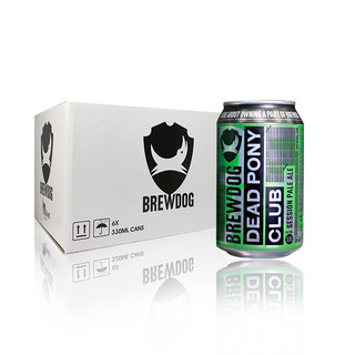 BREWDOG 酿酒狗 小马鬼俱乐部 啤酒 330ml*6听