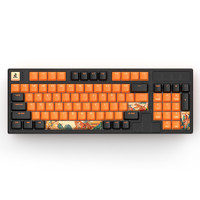 HELLO GANSS HS 98T 虎年特别版 98键 2.4G蓝牙 多模无线机械键盘 黑橙色 TTC虎轴 RGB