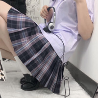 心脏地震 jk制服 小和町 夏季黑粉色格裙 42cm