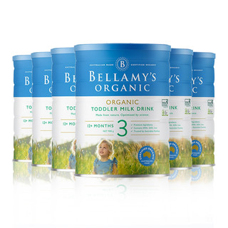 BELLAMY'S 贝拉米 经典系列 有机幼儿奶粉 澳版 3段 900g*3罐