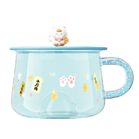 RELEA 物生物 哎呀玻璃杯盲盒系列 马克杯 450ml*6