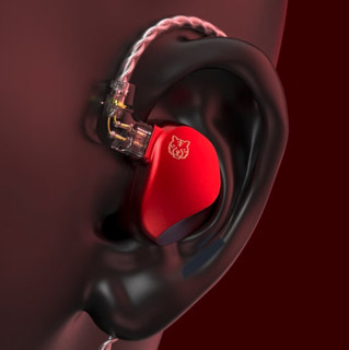 TRN VX pro 无麦版 入耳式绕耳式圈铁有线耳机 金虎新年版 6.5mm
