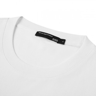 GXG 男士圆领短袖T恤 GHD1440012B 白色 M
