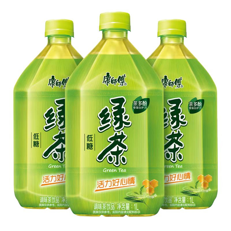 康师傅 低糖绿茶 1l*3瓶