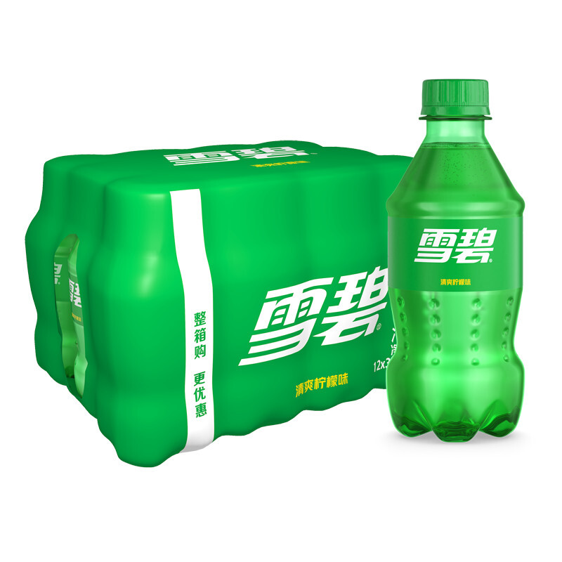 plus会员,有券的上:可口可乐 雪碧 sprite 柠檬味 汽水 碳酸饮料 300