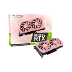 COLORFUL 七彩虹 镭风 GeForce RTX 3060 元气 OC 12G L 显卡 12GB 粉色