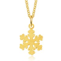 明牌珠宝 女士足金吊坠 AFC0233 0.9g