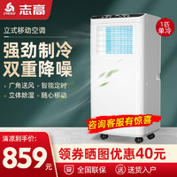 CHIGO 志高 1匹移动空调单冷 家用便携式免安装空调立柜式一体机ZG-20-2000W-白色-33105AA