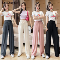 拉夏贝尔 La Chapelle 女士冰丝阔腿裤