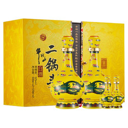 Niulanshan 牛栏山 经典二锅头 黄龙 52%vol 清香型白酒 500ml*2瓶+125ml*2瓶 礼盒装
