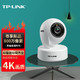 TP-LINK 普联 超级像素800万像素4K极清全彩夜视无线监控摄像头家用智能wifi网络监控器360全景 TL-IPC48AW 全彩