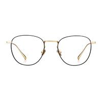 BOLON 暴龙 BJ7011 黑金色金属眼镜框+平光防蓝光镜片