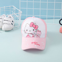 Hello Kitty 女童帽子棒球帽/网眼帽防飞沫春季学生帽2021春新款
