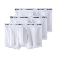 Calvin Klein 男士平角内裤套装 U2664G 100 三条装 白色 M